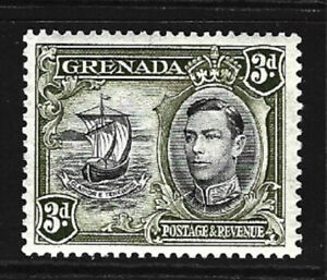 Grenada .. 3d hinged mint .. 1938 .. KGV1 .. 8324