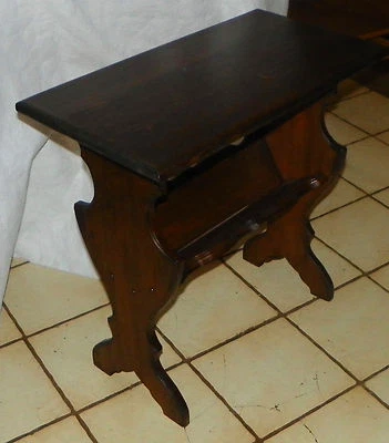 Mesa auxiliar/mesa auxiliar de estantería de pino (BST-10) Foto 1 de 4