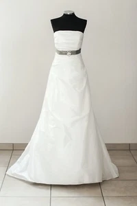 Très Chic Brautkleid 'SN3172 IDGreen' Taft A-Linie creme ivory - Gr. 36/38 - Bild 1 von 3