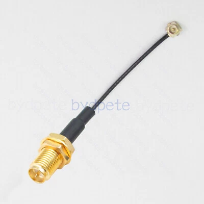 UFL U.FL IPX1 IPX male to RP-SMA female 1.13mm cable Coaxial Pigtail RF113 50ohm - Image 1 of 4