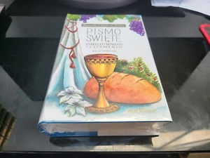 Pamiątka I Komunii Świętej Biblia Tysiąclecia Pismo Święte ST i NT Polish Bible - Picture 1 of 12