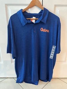 University of Florida Gators Blue Mens Polo Shirt Short Sleeve Size XXL - NWT - Picture 1 of 3