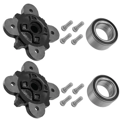 Caltric Front Wheel Hubs w/ Studs & Bearings for Polaris RANGER 570 4x4 15-2016 - Image 1 of 4