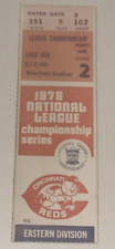 1979 Pirates Reds MLB NLCS Game 5 Ticket Stub Riverfront Stadium Playoffs