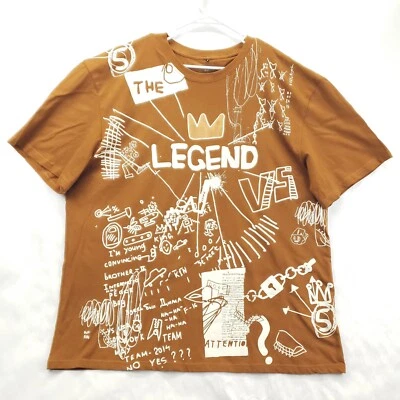 Southpole Shirt 6XB Brown 100% Cotton Legend Short Sleeve Crew Neck Pullover - Image 1 of 4