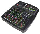 4 Channel Mixer with Bluetooth, USB and Echo