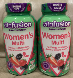 New 2x Vitafusion Women’s Multivitamin Gummy Vitamins Berry 164 Count Per Bottle