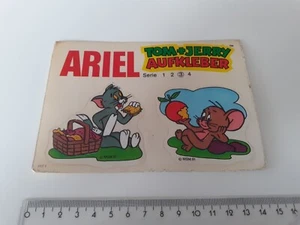 2 alte Aufkleber, Sticker, Ariel, Tom + Jerry - Bild 1 von 1