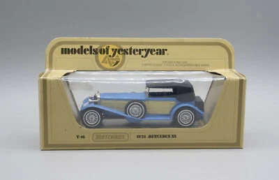 Matchbox Models of Yesteryear Y16-2 1928 Mercedes SS MIB Blue/Fawn - Image 1 of 2