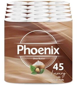 45 Toilet Rolls - Bulk Buy - Quilted 3-Ply Shea Butter Fragranced Toilet Rolls - Picture 1 of 7