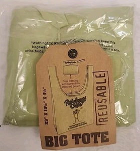 Rainforest Cafe Frog Mascot Reusable Big Tote w Holding Pouch NWT - Picture 1 of 4