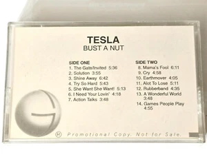 TESLA BUST A NUT SEALED PROMO TAPE CASSETTE ROCK GEFFEN RECORDS 1994 HARD VTG 90 - Foto 1 di 6