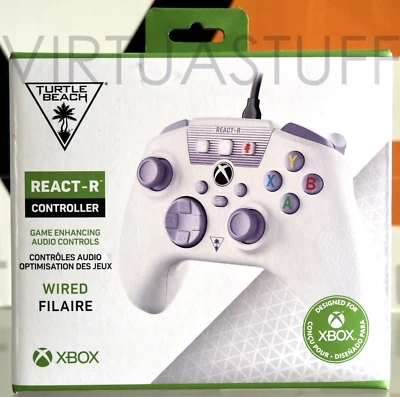 TURTLE BEACH REACT-R SPARK WHITE CONTROLLER, PC AND XBOX ONE, SERIES X/S GAMEPAD - Immagine 1 di 4