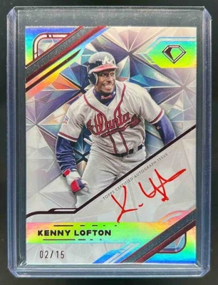 2025 Topps Diamond Icons Kenny Lofton White PolychromatINK Auto Red Ink #2/15 - Image 1 of 2