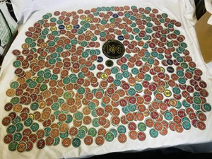 Neu 585 Vintage 90er Lot POG Offical Tournament Play World Pog Federation Slammer - Bild 1 von 10
