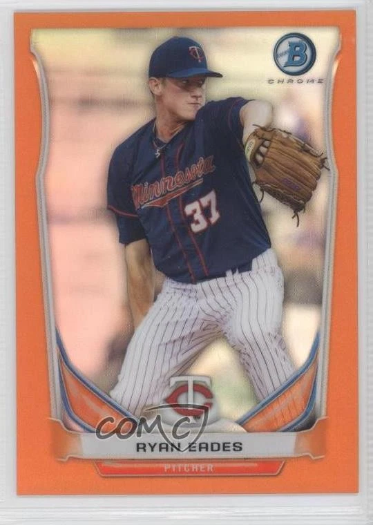 2014 Bowman Prospects Chrome Orange Refractor /25 Ryan Eades #BCP8 - Image 1 of 2