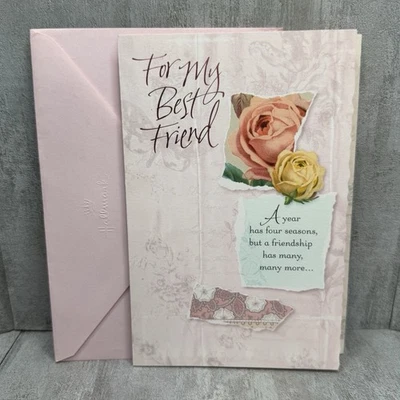 Tarjeta de felicitación de amistad feliz día de San Valentín sello para mi mejor amigo Foto 1 de 4