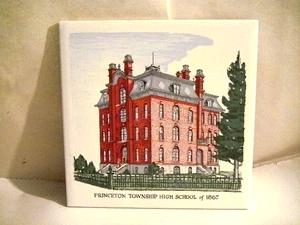 SCREENCRAFT CERAMIC TILES OF PRINCETON ILLINOIS 6" CORK BACKS HISTORIC LOCATIONS - Picture 1 of 36