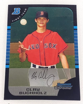 Bowman Chrome Draft 2005 béisbol arcilla Buchholz RC #BDP81 Boston Red Sox MLB Foto 1 de 2