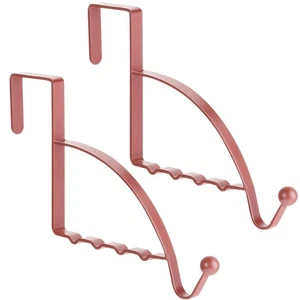 2 Pezzi Ganci Sopra la Porta Ganci Appesi Valet Organizzatore per Vestiti Cappotti - Foto 1 di 7