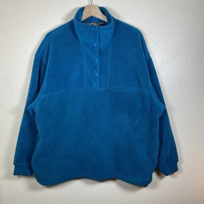 Vintage 90s Eastern Mountain Sports EMS Snap-T Fleece Heavyweight Women’s XL - Image 1 of 4