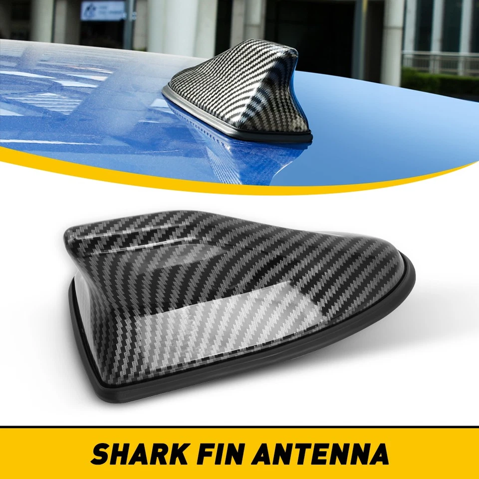 Aleta de tiburón universal para antena maletero coche SUV Street Rod Pickup fibra de carbono Foto 1 de 4