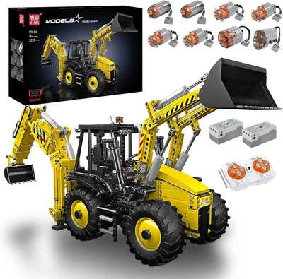 MOULD KING 17036 - 2-in-1 Soil Shifter & Excavator & Backhoe Loader - 2239+ Pcs - Image 1 of 4