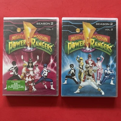 Sagan’s Mighty Morphin Power Rangers: Season 2, Volume 1 & 2(DVD) NEW SEALED Foto 1 de 4