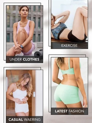 LOVE MY FASHIONS Womens Ladies Plain Underwear High Waist Seamless Stretch Boxer Shorts Pants Lot