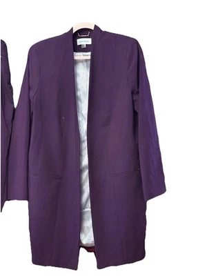 Matching Calvin Klein Suit Plus Size 14w Eggplant Color same suit macys for 175. - Image 1 of 4