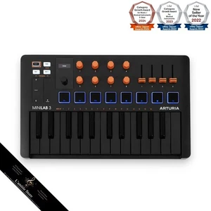 Arturia MiniLab 3 Orange ORMIDI Keyboard Controller MK3 Compact 25-Key MiniLab3 - Bild 1 von 7