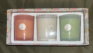 Neu Sand und Nebel Box 3er Set Luxus Kerzen aus ätherischen Ölen - Bild 1 von 7