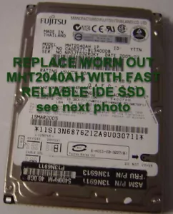 Replace Worn Out MHT2040AH with 40GB Fast Reliable SSD 2.5" 44 PIN IDE Drive - Picture 1 of 3