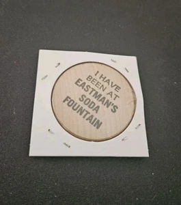 Eastman's Soda Fountain Wooden Nickel - Picture 1 of 2