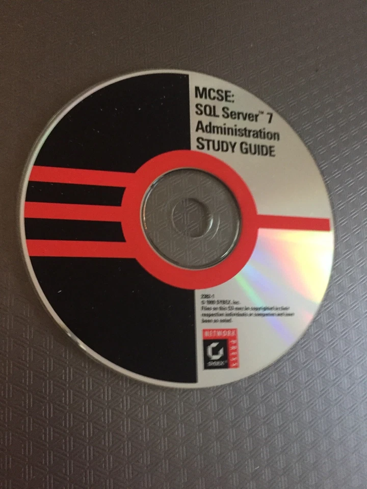 MCSE SQL Server 7 Administration Study Guide, 1999 Sybex, Inc, CD, Network Press - Image 1 of 1