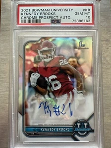 Kennedy Brooks 2021 Bowman Chrome U 1st Edition Auto PSA 10 GEM MINT🔥INVEST🔥📈 - Picture 1 of 2