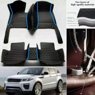 For Fiat 500 2008-2019 Car Floor Mats All Weather Waterproof Custom Carpet Cargo - Image 1 of 4