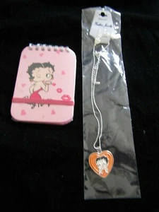 Betty Boop Stocking Filler Note Book and Necklace And Earrings - Picture 1 of 5
