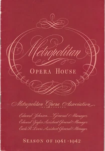 Metropolitan Opera Program - Rigoletto January 10, 1942 - Picture 1 of 2