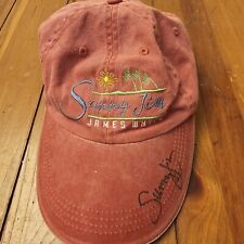 James White Sunny Jim Troprock Red Autographed Baseball Cap Hat