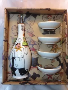 Neu Chez Philippe Blanca Tischplatten unbegrenzt Öl Dipp Set mit 4 Dippschalen - Bild 1 von 6