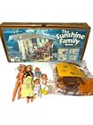 Vintage 70s Mattel The Sunshine Family Home w Furniture Dolls Mid Century Modern