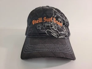 Oneill Hat Cap Mens Snap Back Black Mesh Quilted Surf Skate Beach Outdoor - Picture 1 of 9
