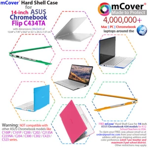NUEVO Estuche Rígido iPearl mCover® para 14" ASUS Chromebook Flip C434TA - Imagen 1 de 11