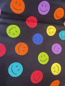 SMILEY FACES 100% Cotton Fabric Cranston Print 5 Yards