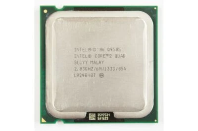 ntel Core 2 Quad Q9505 2.83 GHz SLGYY Quad-Core  1333 MHz 95 W CPU Processor - Image 1 of 4
