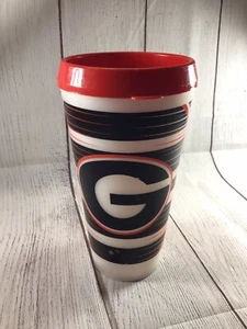 Vintage University Of Georgia Bulldogs Thermo Serv Tall Plastic Cup/Tumbler - Picture 1 of 11