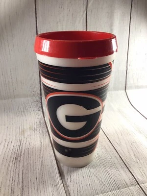 Vintage University Of Georgia Bulldogs Thermo Serv Tall Plastic Cup/Tumbler - Image 1 of 4