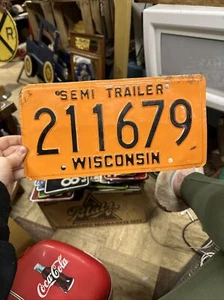 Wisconsin Semi Trailer License Plate 211679 - Picture 1 of 19