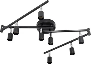 LED Complete Track Lighting Kit 8-Way Flexible Track Lights with Swing Arm W-4 - Picture 1 of 6